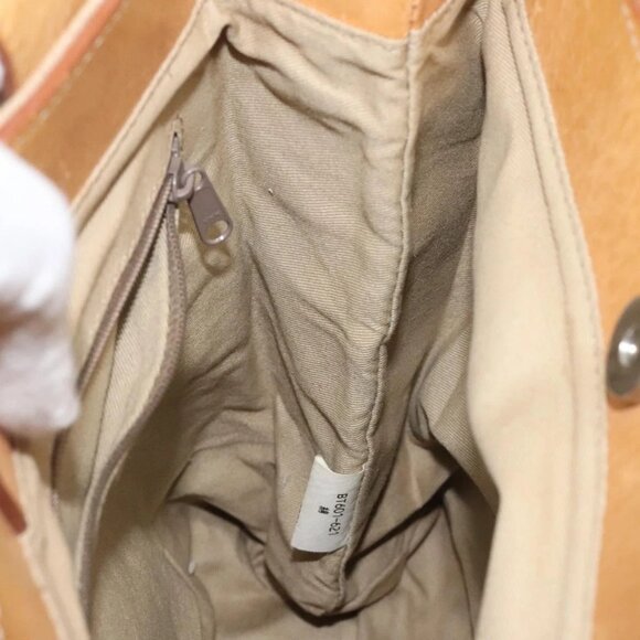 Burberrys Nova Check Blue Label Hand Bag Canvas Brown Auth ti2966 - Picture 11 of 16